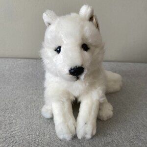 NWOT WWF World Wildlife Fund White Arctic Fox Plush 6.5"